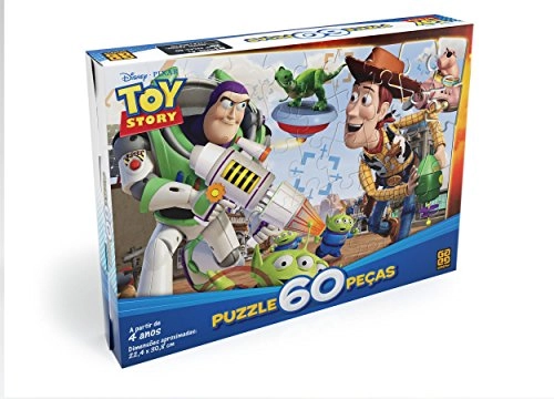 Quebra Cabeça 60 Peças Toy Story 3 Infantil, Grow, Multicor