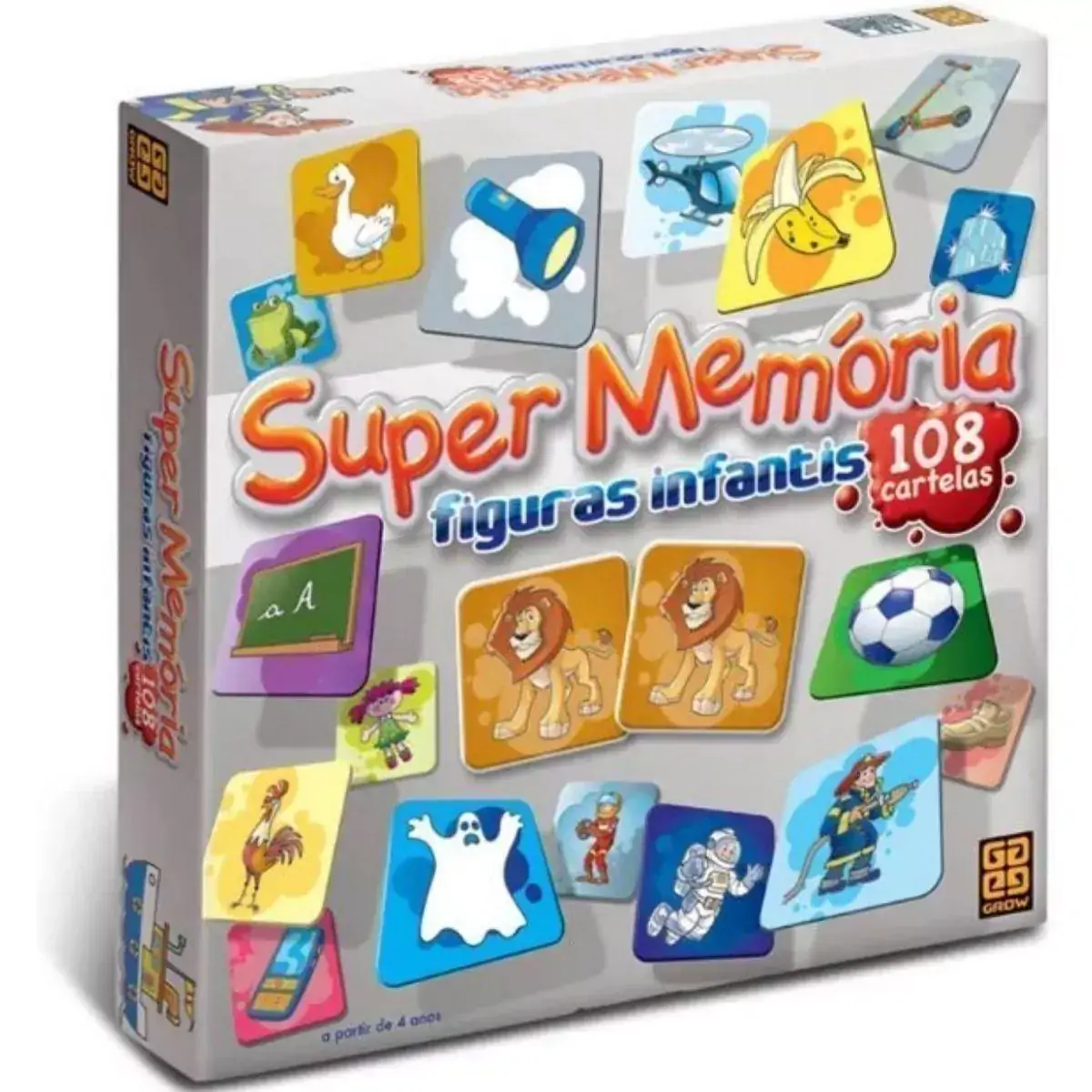 Jogo Super Memória Figuras Infantis GROW