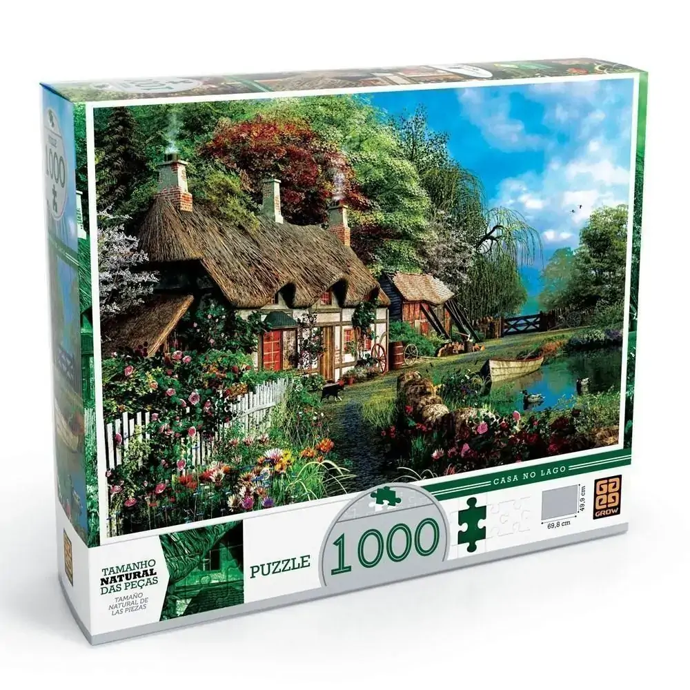 Quebra-Cabeça - Casa no Lago 1000 Peças - Grow