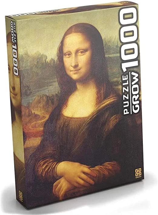 Quebra-Cabeça Leonardo Da Vinci - Monalisa - 1000 peças - Grow
