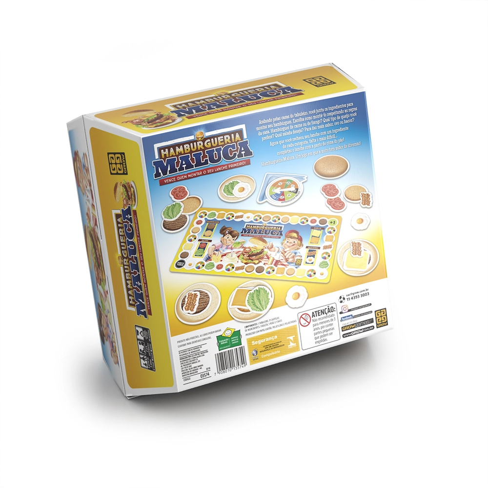 Jogo de Tabuleiro - Hamburgueria Maluca - Grow