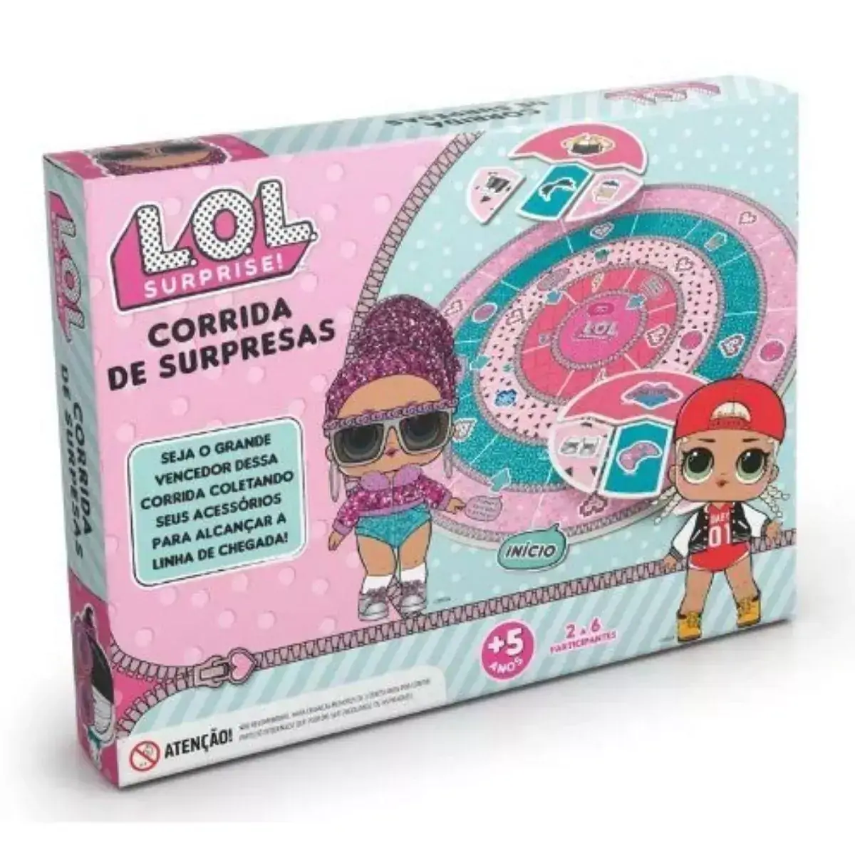 Jogo de Tabuleiro - LOL Surprise! - Corrida de Surpresas - Grow