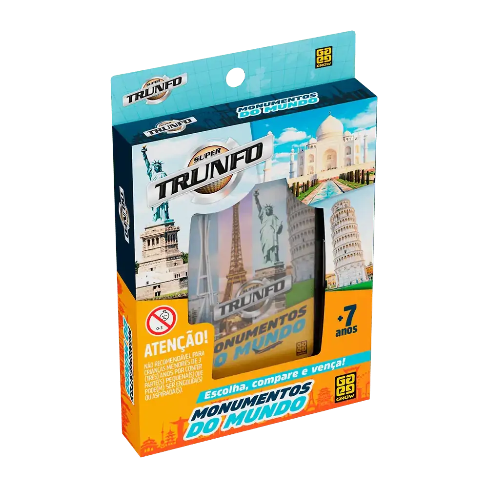 Jogo Super Trunfo - Monumentos do Mundo - Grow
