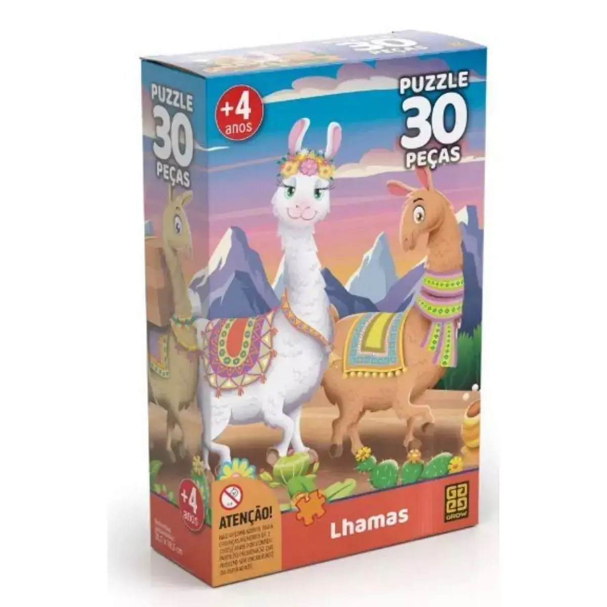 Quebra-Cabeça - 30 Peças - Lhama - Grow