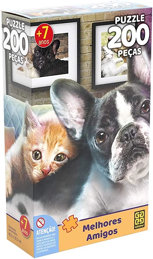Quebra-Cabeça - 200 Peças - Melhores Amigos - Grow