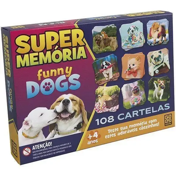 Jogo Supermemoria FUNNY DOGS GROW 03935