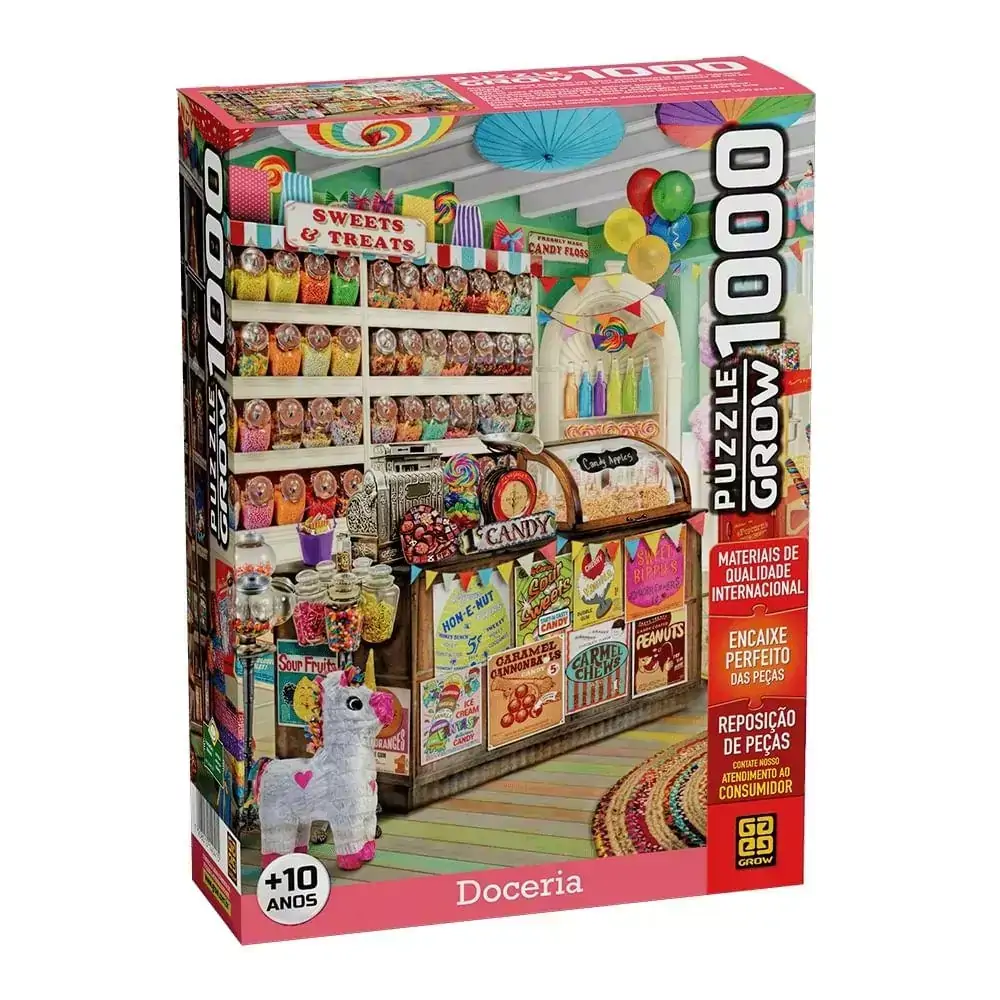 Quebra-Cabeça 1000 Peças - Doceria - Grow