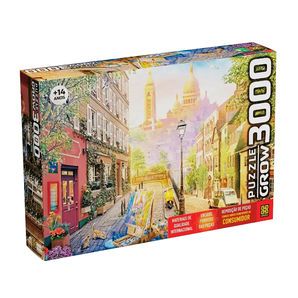 Quebra-Cabeça 3000 peças Montmartre - GROW
