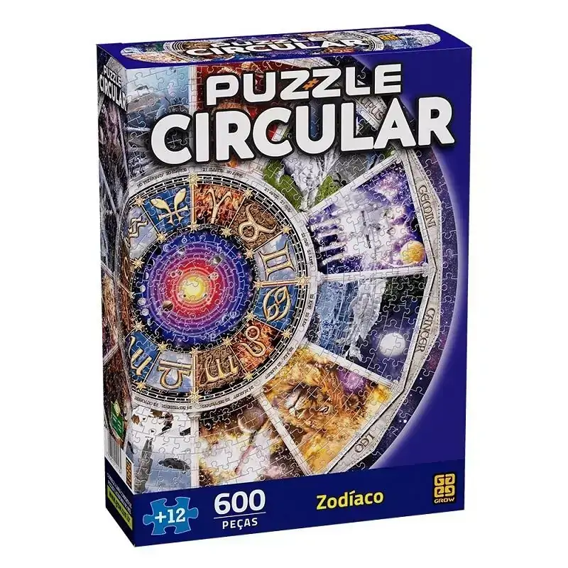 Quebra-Cabeça 600 peças Circular Zodíaco - GROW