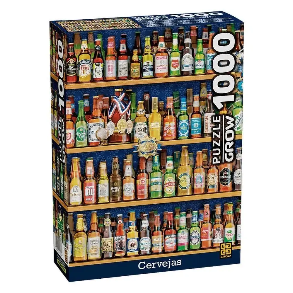 Quebra Cabeça Cervejas 1000 Peças - Grow