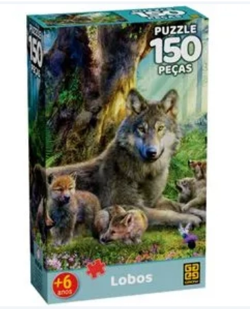Quebra Cabeca Lobos 150pcs 4564 Grow