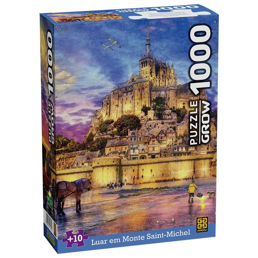 Quebra Cabeca Luar Monte Saint Michel 1000pcs 4570 Grow
