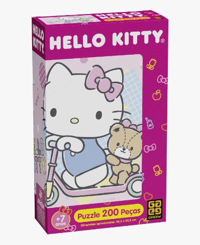 Quebra Cabeca Hello Kitty 200pcs 4677 Grow
