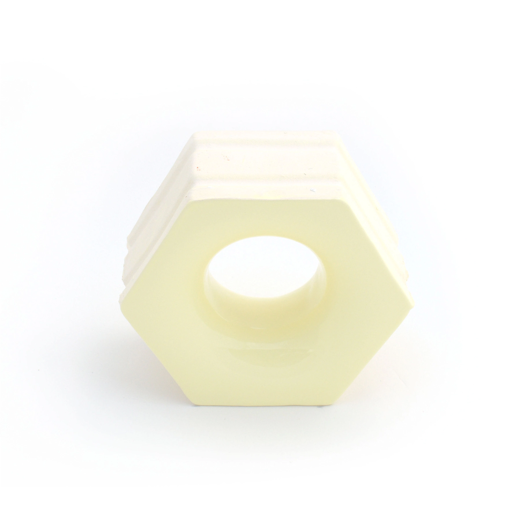 Cobogó Cerâmico Esmaltado 13x16cm Giallo Chiaro Favo Elemento V