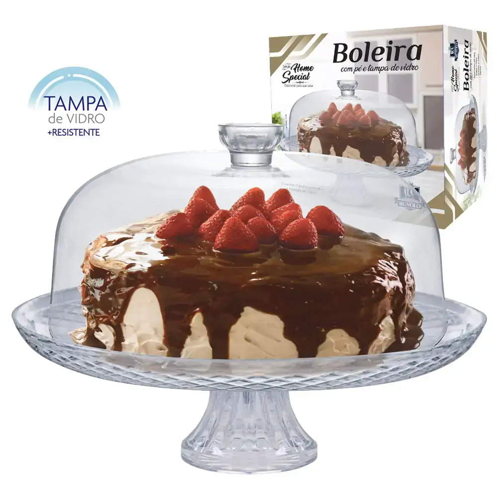 Boleira Ruvolo Com Pé E Tampa Home