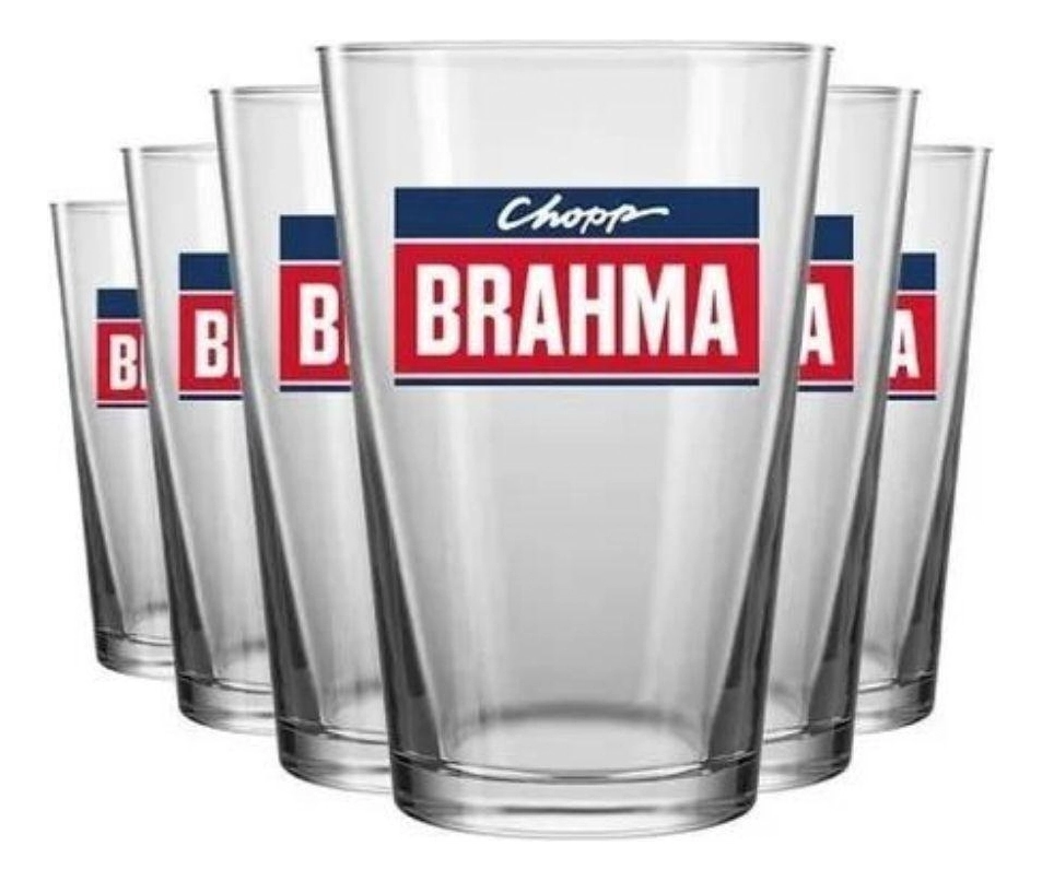 Copo De Vidro Old Brahma Chopp Und