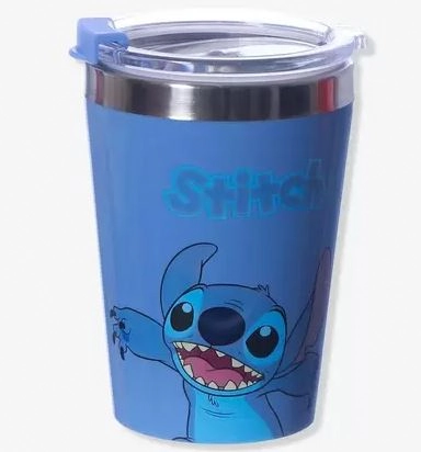 Copo Viagem Zonacriativa 300ml Stitch