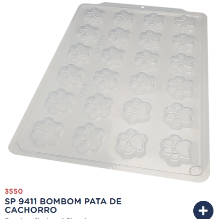 Forma Bwb Sp9411 Bombom Pata De Cachorro
