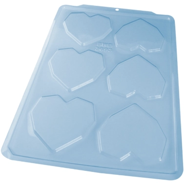 Forma Tablete Coracao Lapidado 200g Un Ref3693 Bwb