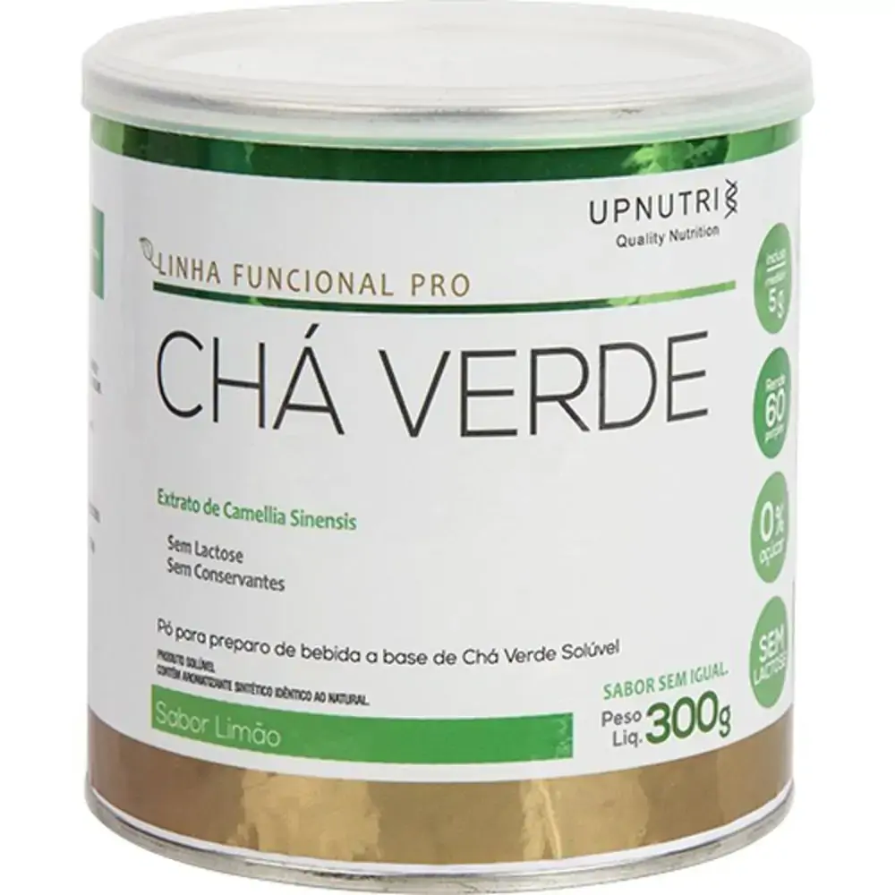 Cha Verde Soluvel Sabor Limao Lata 300g Elegance