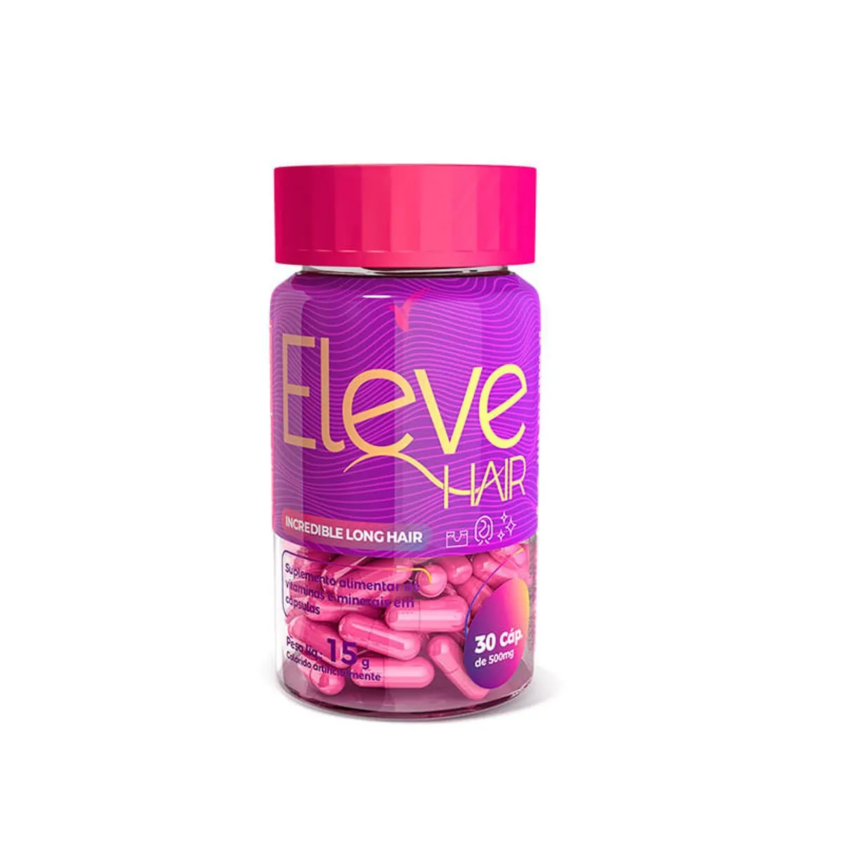 Eleve Hair: Vitamina Para Cabelo - 30 dias - 30 Cápsulas