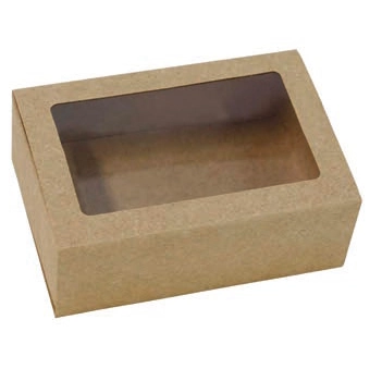 Ideia Caixa Gaveta C/visor 6 Doces Cor Kraft Un