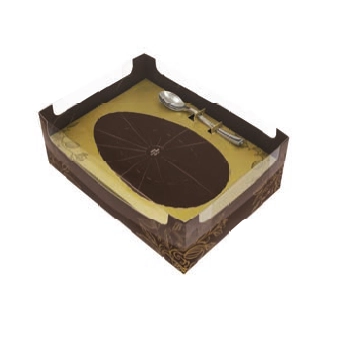 Caixa Encanto Ideia 1 Meio Ovo Pascoa Colher 250g Ouro 01500