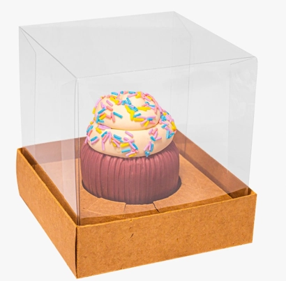 Caixa Cupcake Essencial C/berco Kraft Ideia