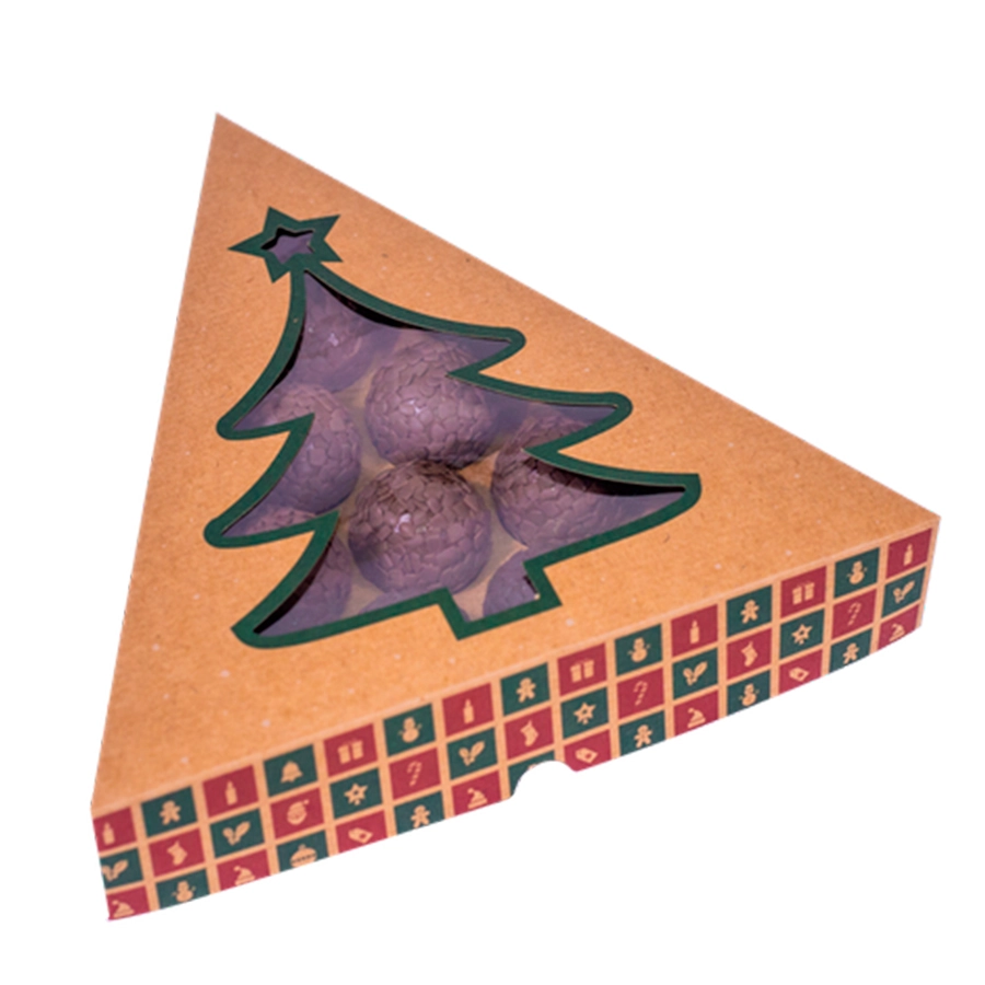 Caixa 10 Doces C.visor Arvore Natal Kraft 24 5083 Ideia