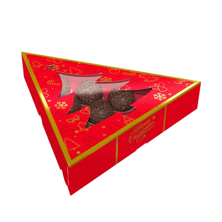 Caixa 10 Doces C.visor Arvore Natal Classico 24 5151 Ideia
