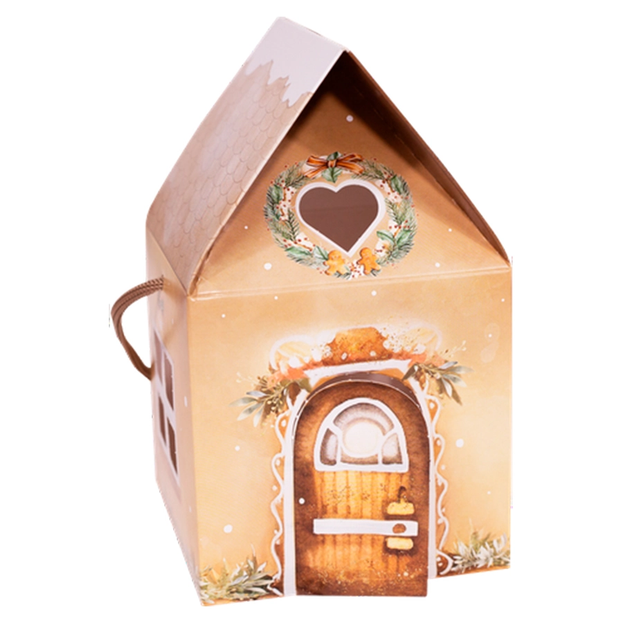 Caixa Mini Panetone Casinha Natal Encantado 24 5186 Ideia
