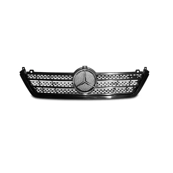 Grade do Radiador MERCEDES BENZ SPRINTER Preto com Friso Preto - G COMPONENTES GG202
