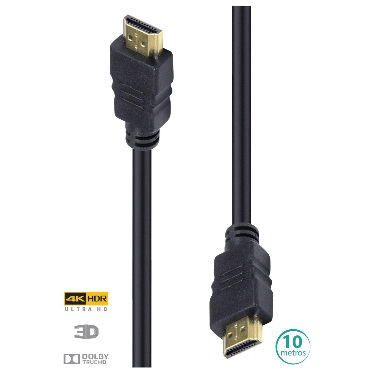 Cabo Hdmi 2.0 4k Ultra Hd 3d Conexao Ethernet 10 Metros - H20-10