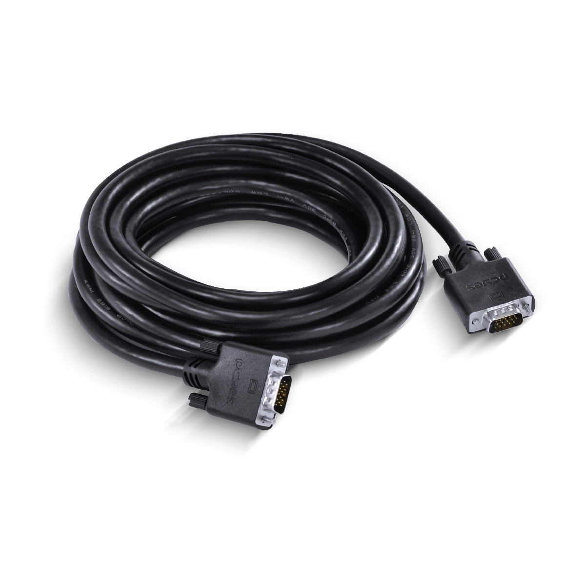 Cabo De Vídeo Vga 15 Pinos Macho Para Vga 15 Pinos Macho 28awg Puro Cobre 5 Metros - Pvm15-5