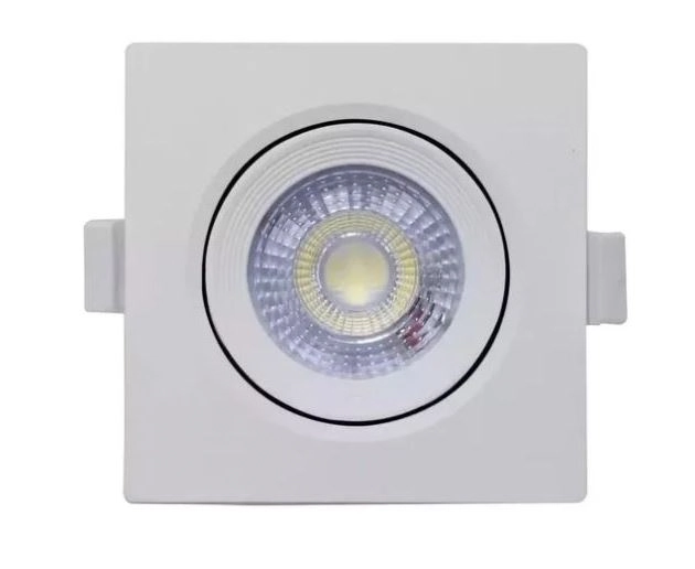 Embutido Com Led - 4.000k - 5w - Bivolt - 400 Lm - 9x9x3,1cm