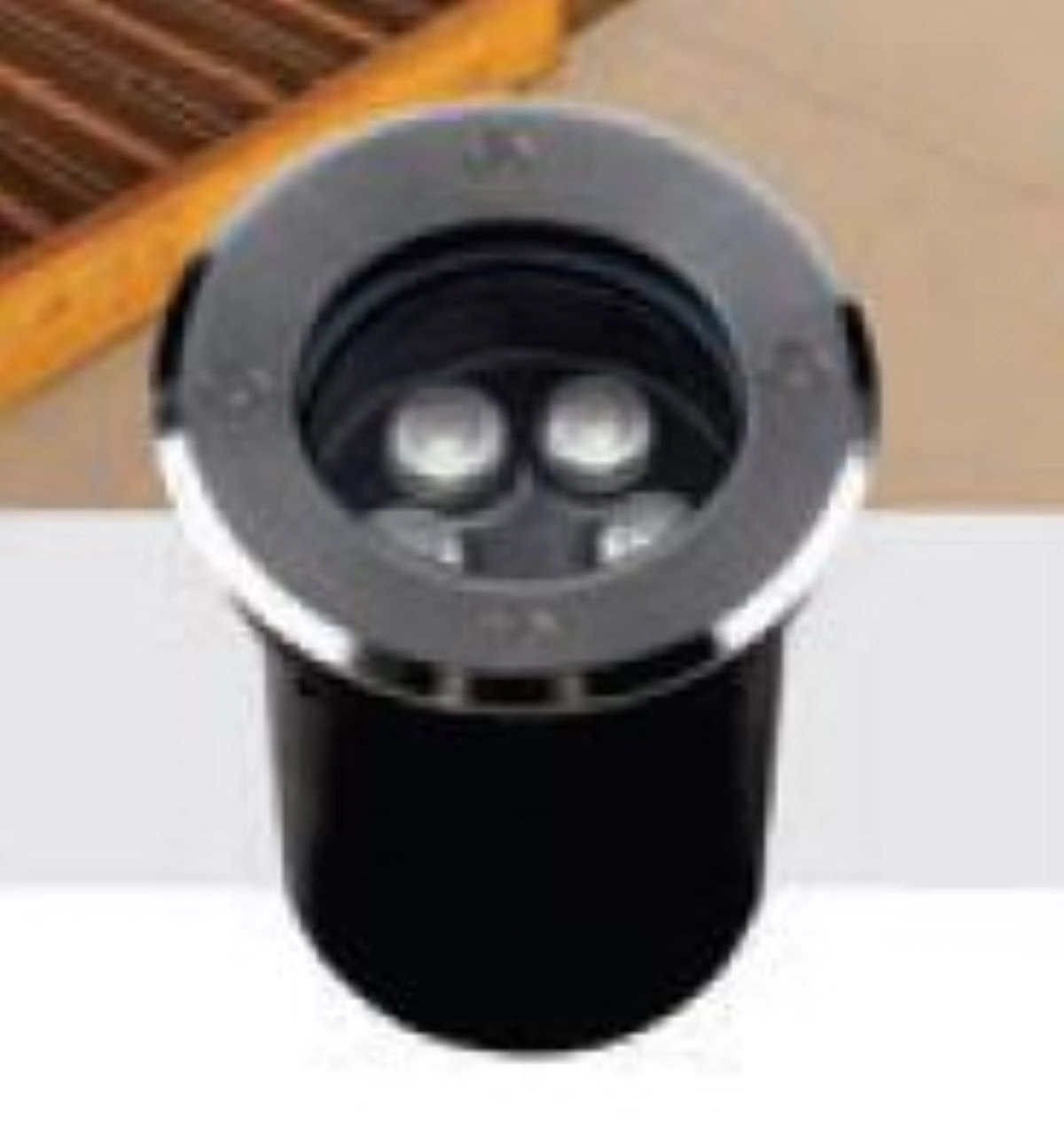 Balizador De Solo Cristall Garden Nero Redondo 5w 2700kip67