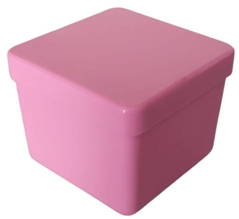 Caixa Acrilica 4x4 Leit. Rosa 10
