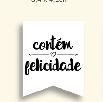 Adesivo Contem Felicidade C/20 Ref.ad150 Papieri