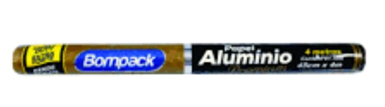 Papel Alumínio Em Rolo Bompack Premium 45cm X 4m