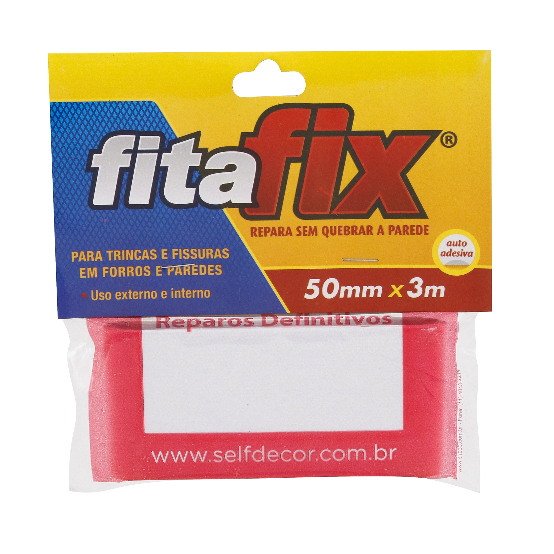 Fita Auto Adesiva Fix Veda Trinca 50mm x 3m