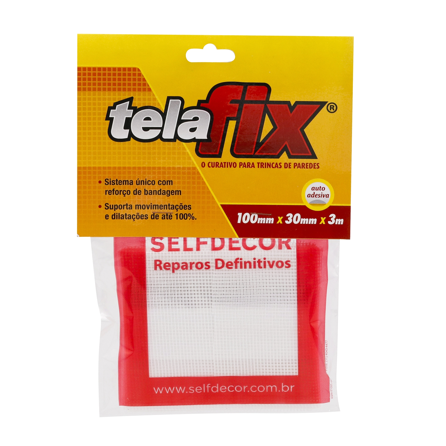 Selante TelaFix 100mm x 30mm x 3m Selfdecor