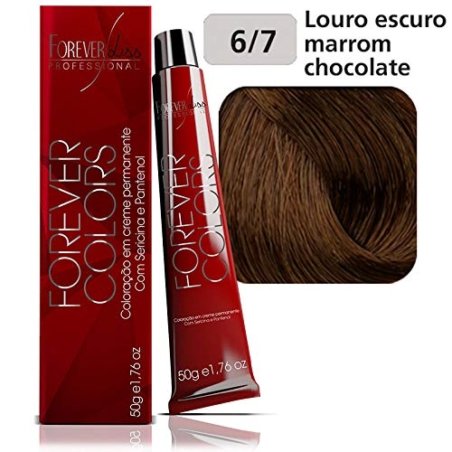 Tintura Forever Liss Colors Louro Escuro Marrom Chocolate 6.7