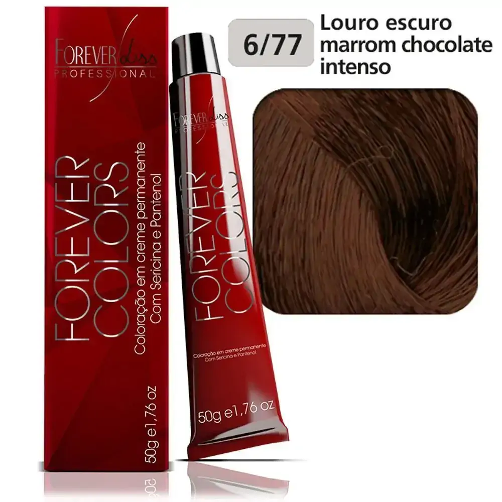 Tintura Forever Colors Louro Esc Marrom 6.77 50g