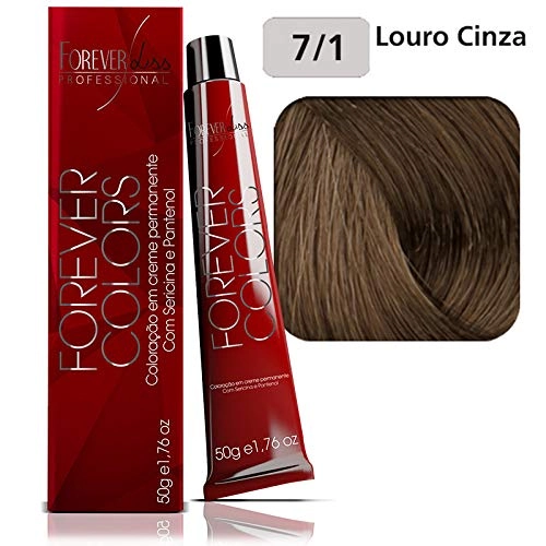 Tintura Forever Colors Louro Cinza 7.1 50g
