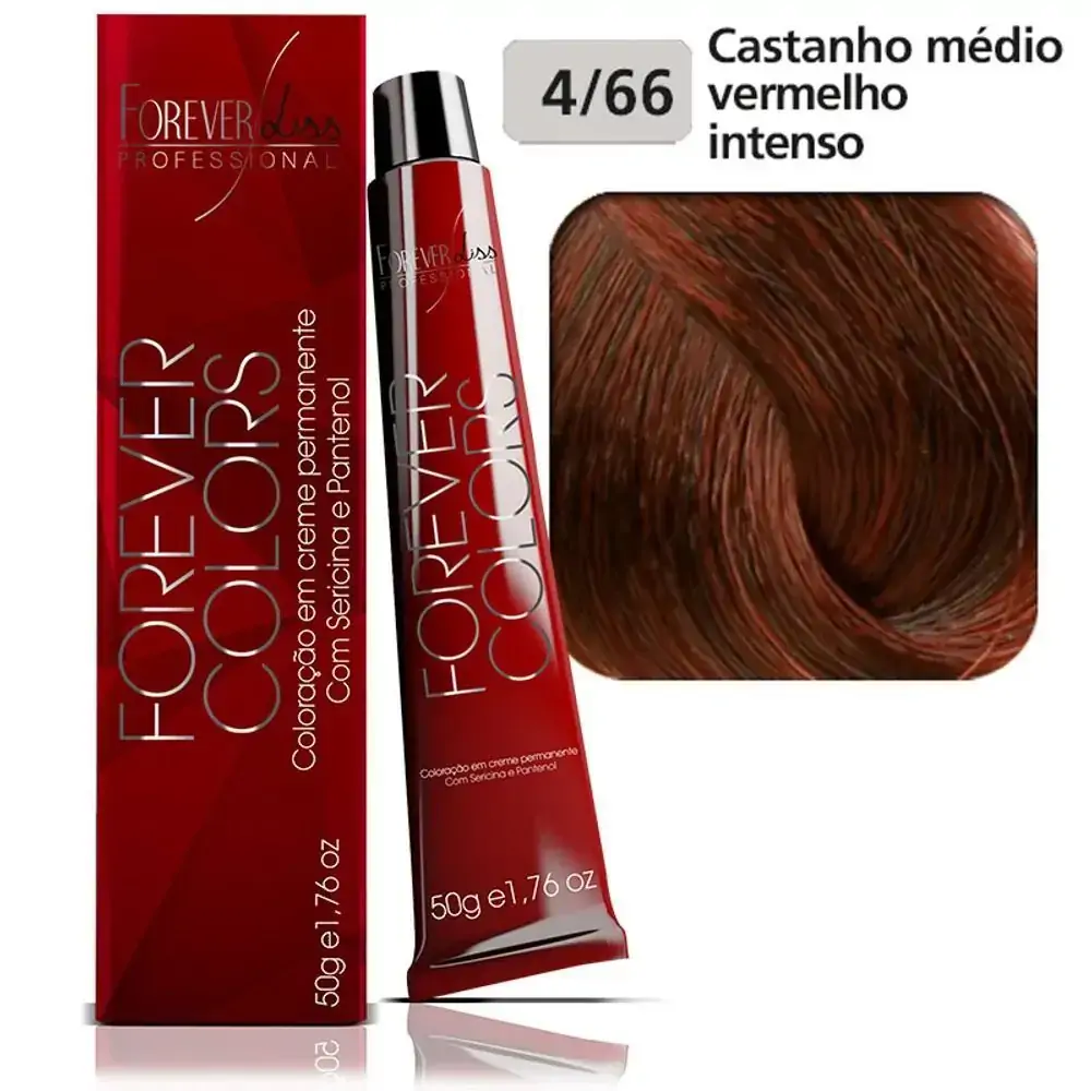 Tintura Forever Colors Cast Medio Verm Int 4.66 50g