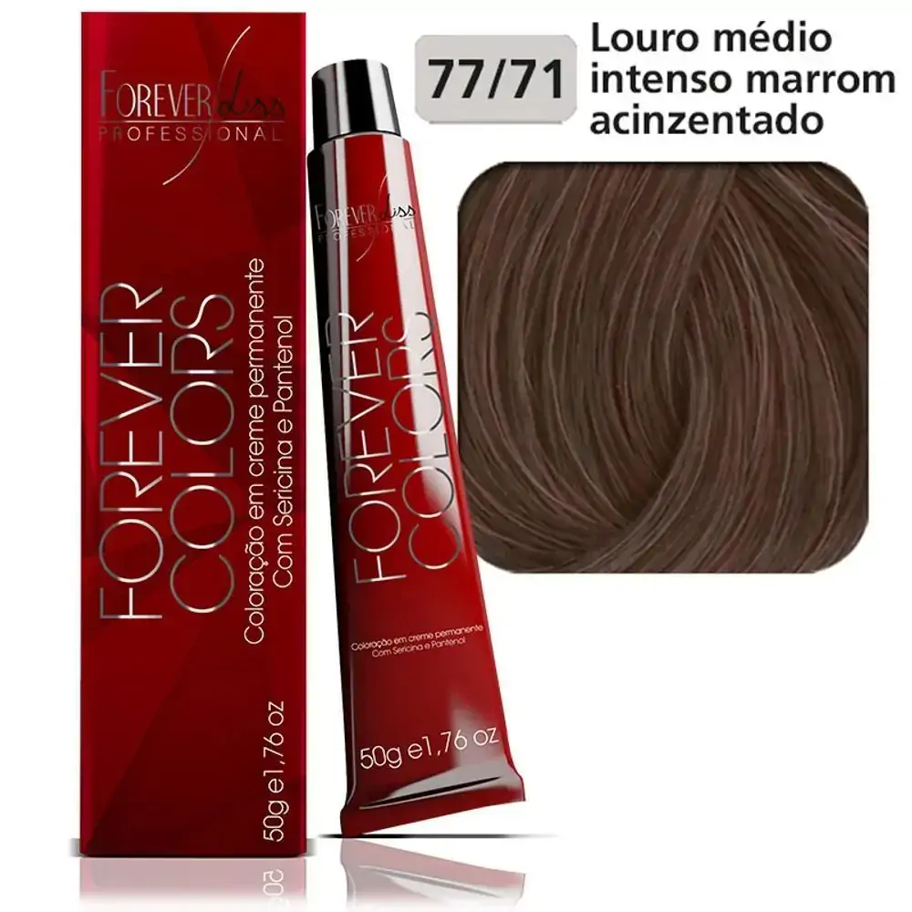Tintura Forever Colors Louro Med Int Marr 77.71 50g