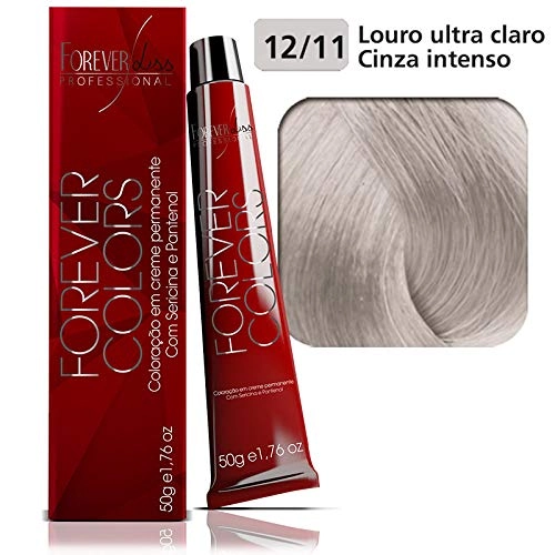 Tintura Forever Liss Louro Ultra Cinza Intenso 12.11