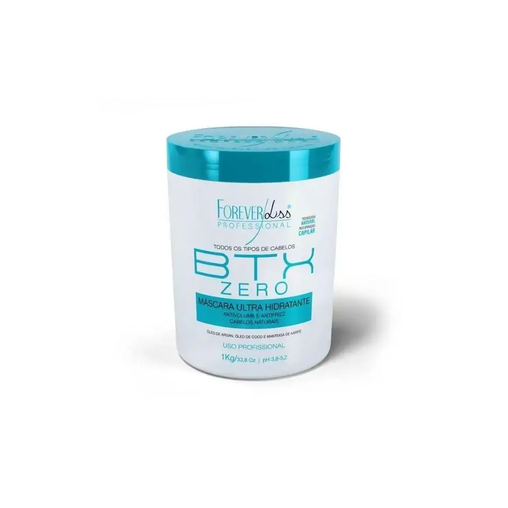 BOTOX BTX ZERO HIDRATANTE SEM FORMOL FOREVER LISS 1000G