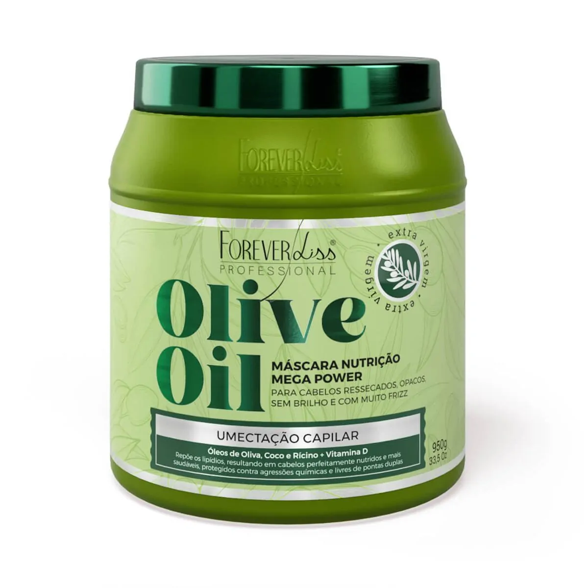 Máscara Capilar De Umectação Capilar Forever Liss Olive Oil 950g