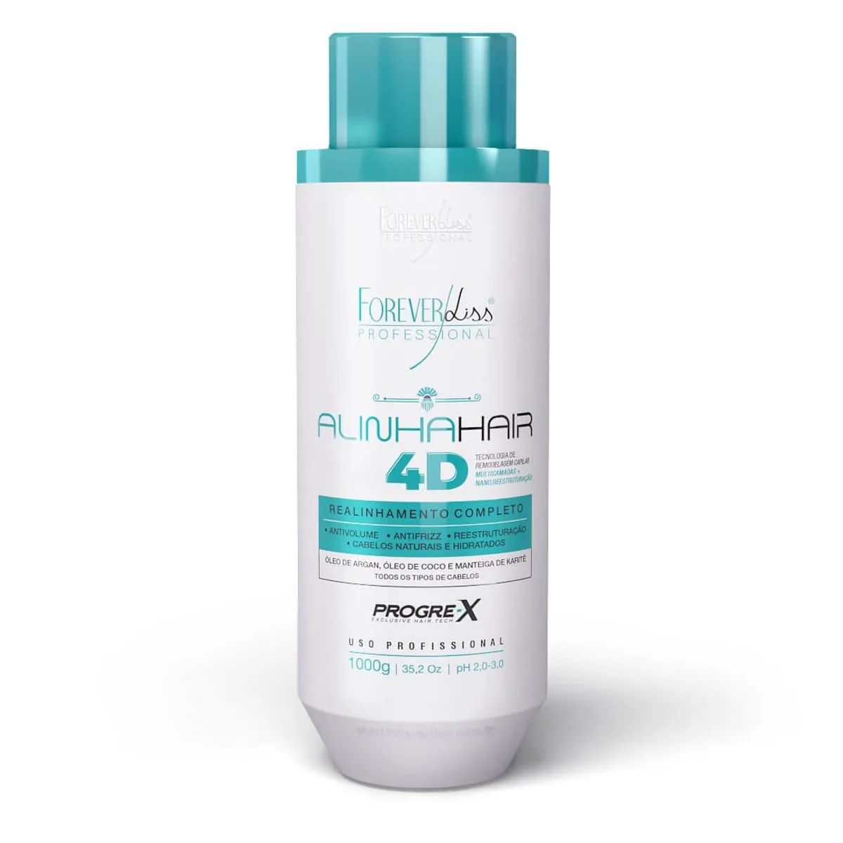 Botox Forever Liss Alinha Hair 4d Realinhamento Capilar 1l